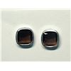 Image 1 : 93) STERLING SILVER SMOKEY QUARTZ EARRINGS