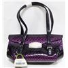Image 2 : PURPLE PRINCESS FLORENCE SNAKE SKIN STYLE PURSE