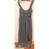 SIZE LARGE LIGHT GREY CHIFFON SUMMER DRESS FLOOR