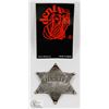 NEW METAL REPLICA SILVER SHERIFF BADGE