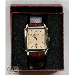 NEW CURREN CALENDAR DATE WATCH GENUINE LEATHER