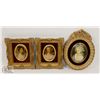 Image 1 : ANTIQUE SET OF 3 PICTURES