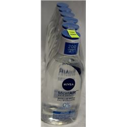 6 BOTTLES OF NIVEA  MICELLAIR EYE MAKEUP REMOVER
