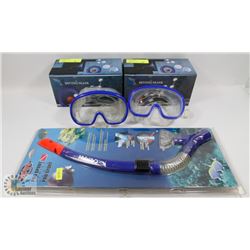LOT OF TWO DIVING MASKS SOLD WITH PRO SPORT