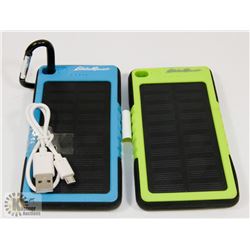 LOT OF 2 EDDIE BAUER SOLAR POWER BATTERY CHARGERS