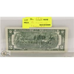 1976 AMERICAN 2 DOLLAR BI-CENTENNIAL BANK NOTE