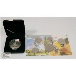 1971 CANADA COINS, UNCIRCULATED SET, $1 BC COIN