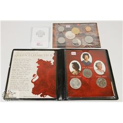 LOT OF ASSORTED COINS, 2001 SILVER DIME,