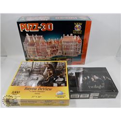 LOT OF NEW SEALED PUZZLES.