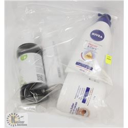 BAG OF ASSORTED LOTION AND MORE