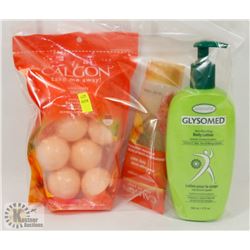 BAG OF CALGON BATH PRODUCTS AND MORE