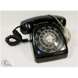 VINTAGE BLACK ROTARY PHONE