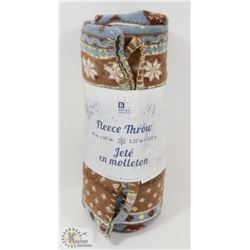 NEW FLEECE THROW  - 50 INCH X 60 INCH -