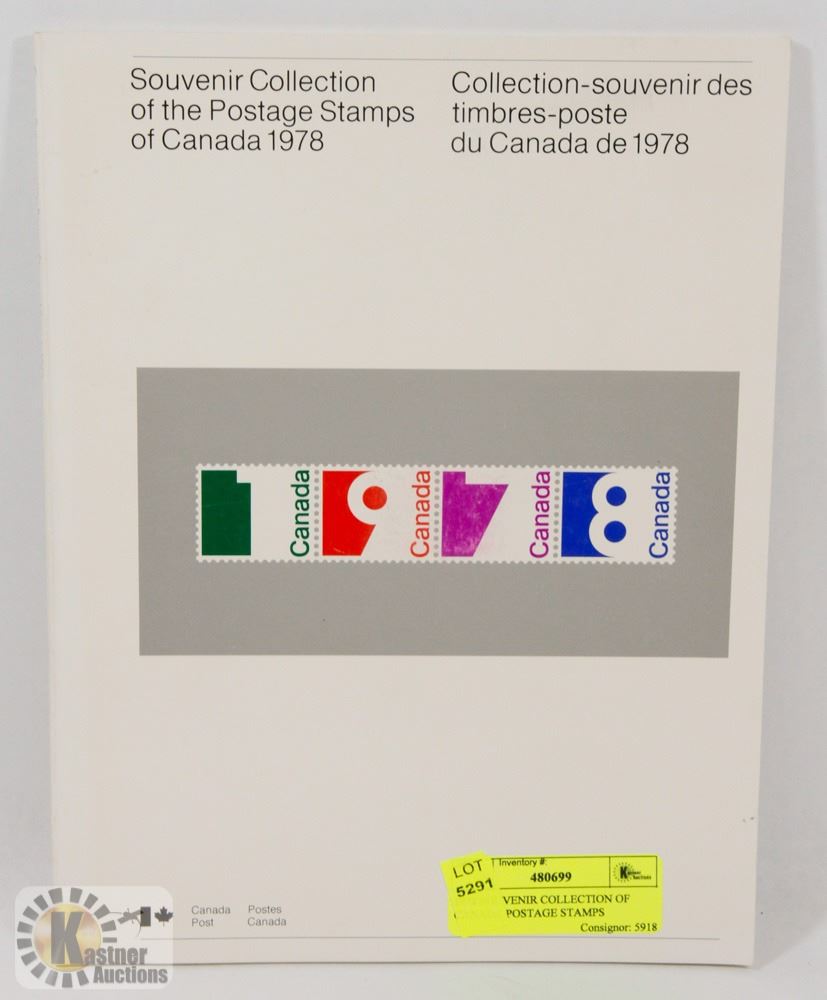 1978 SOUVENIR COLLECTION OF CANADA POSTAGE STAMPS