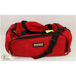 RED CANVAS WITH BLACK TRIM AIR CANADA