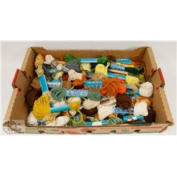 FLAT OF TAPISSERIE WOOL