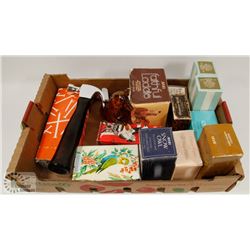 FLAT OF VINTAGE AVON COLLECTIBLES
