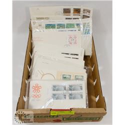 TRAY OF FIRST DAY ISSUE STAMPED ENVELOPES