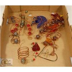 FLAT OF HANGING ORNAMENTS