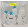 Image 1 : LOT OF 4 DOVE BABY PRODUCTS; SHAMPOO, LOTION, TIP