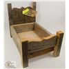 Image 1 : HAND CRAFTED WOOD PLANTER "THE FLOWER BED".