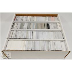 BOX OF OVER 3000 ASSORTED HOCKEY CARDS 80'S AND