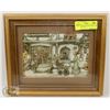 Image 1 : ANTON PIECK VINTAGE 3D ART "THE TOYSHOP" 10 X 12