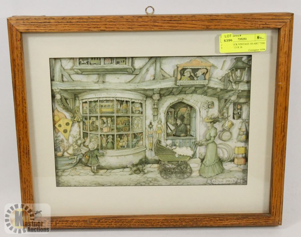 ANTON PIECK VINTAGE 3D ART "THE 13 X 16 Kastner