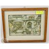 Image 1 : ANTON PIECK VINTAGE 3D ART "THE TOYSHOP" 13 X 16