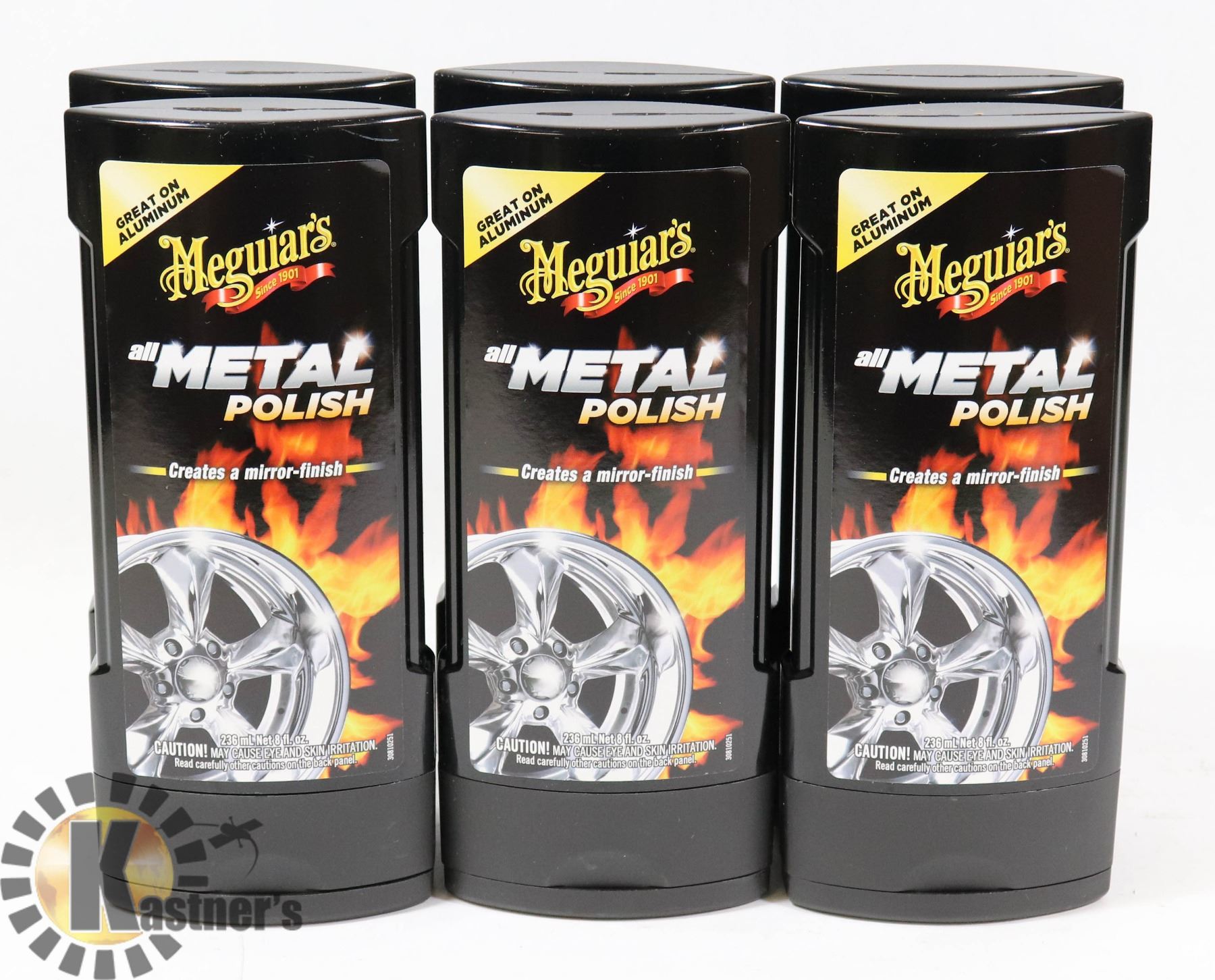 CASE OF 6 MEGUIARS ALL METAL POLISH