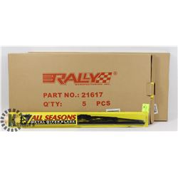 LOT OF 10 ALL SEASON 17" WIPER BLADES.