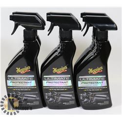 LOT OF 6 MEGUIARS ULTIMATE PROTECTANT SPRAY.