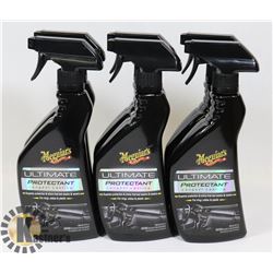 LOT OF 6 MEGUIARS ULTIMATE PROTECTANT SPRAY.