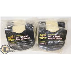 LOT OF 3 MEGUIARS MIRROR GLAZE ROTARY BUFFER