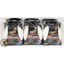 BOX OF MEGUIARS EVENCOAT MICROFIBER APPLICATOR