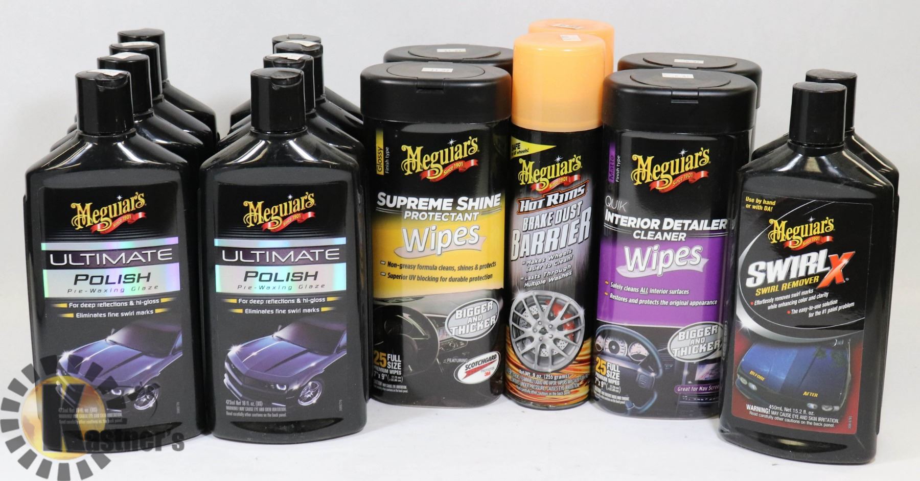 BOX OF ASST MEGUIARS SWIRL X, ULTIMATE POLISH, Kastner Auctions
