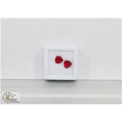 #25-MATCHING PAIR EARRING RED RUBY GEMSTONE 3.5CT
