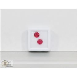 #24-MATCHING PAIR EARRING RED RUBY GEMSTONE 3.5CT