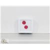 Image 1 : #24-MATCHING PAIR EARRING RED RUBY GEMSTONE 3.5CT