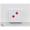 Image 1 : #34-MATCHING PAIR EARRING RED RUBY 3.6 CT