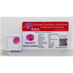 #2-GENUINE PINK SAPPHIRE GEMSTONE 8.15 CT