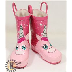 CHILDREN'S RUBBER BOOTS SIZE 9