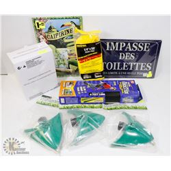 LARGE FLAT OF NEW! PRODUCT INCLUDING 3 SPRINKLERS