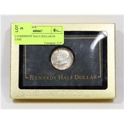 U.S KENNEDY HALF DOLLAR IN CASE