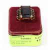 Image 1 : STAMPED .925 RING WITH SEMI PRECIOUS STONE