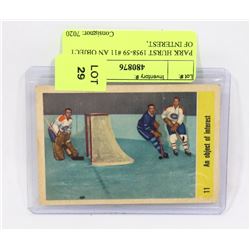 PARKHURST 1958-59 #11 AN OBJECT OF INTEREST,