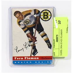 TOPPS 1954-55 #25 FLAMAN HOCKEY CARD