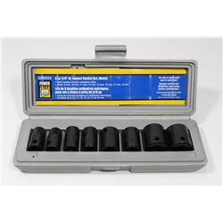 POWER FIST 8 PC 3/8 METRIC IMPACT SOCKET SET