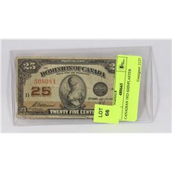 CANADIAN 1923 SHINPLASTER