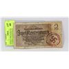 Image 1 : GERMAN WWII BANK NOTE STAMPED CONCENTRATION CAMP